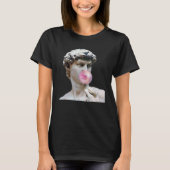David Michelangelo met Bubblegum Man Vrouw T-shirt (Voorkant)