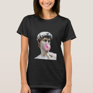 David Michelangelo met Bubblegum Statue Art Man W T-shirt