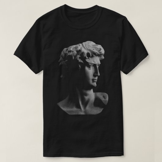 David Michelangelo Roman Head Design T-shirt (Design voorkant)