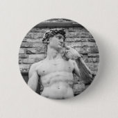 David (Michelangelo) Ronde Button 5,7 Cm (Voorkant)