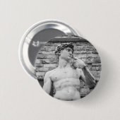 David (Michelangelo) Ronde Button 5,7 Cm (Voorkant /achterkant)