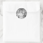 David (Michelangelo) Ronde Sticker (Tas)