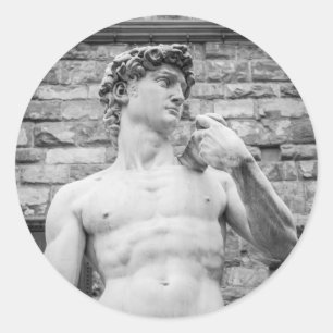 David (Michelangelo) Ronde Sticker