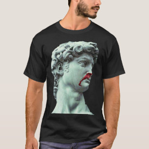 David Michelangelo Standbeeld Mannen s T-shirt