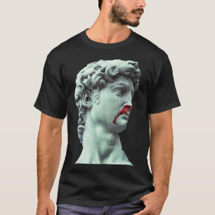 David Michelangelo Standbeeld Mannen s T-shirt