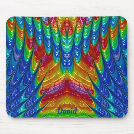 DAVID ~ Mooi 3D-patroon ~ Gepersonaliseerd ~ Muismat (Voorkant)
