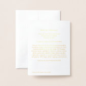 David, na Michelangelo ... goudfoliebriefkaart Folie Kaarten (Met envelop)