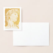 David, na Michelangelo ... goudfoliebriefkaart Folie Kaarten (Display)