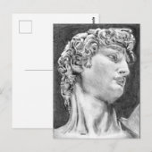 David na Michelangelo ... schets 2004 / 2005 Briefkaart (Voorkant / Achterkant)