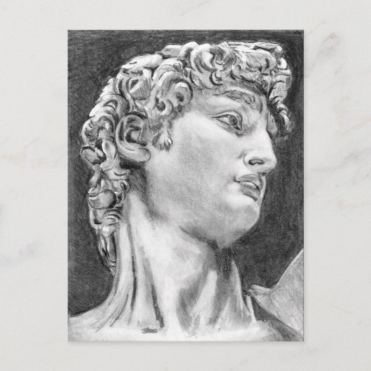 David na Michelangelo ... schets 2004 / 2005 Briefkaart (Voorkant)