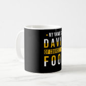 David Name Gift Funny Gezegde Koffiemok (Voorkant links)