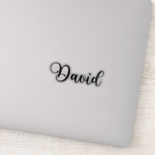 David Name - Handgeschreven kalligrafie Sticker