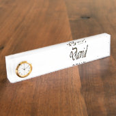 David Name Logo, Naambordje (Zijkant)