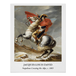 David – Napoleon trekt over de Alpen Perfect Poster