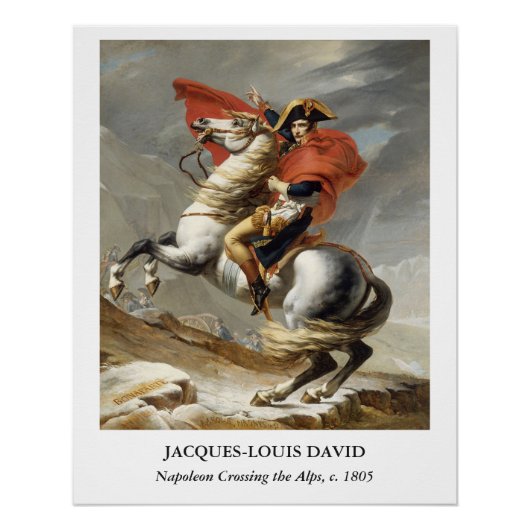 David – Napoleon trekt over de Alpen Perfect Poster (Voorkant)