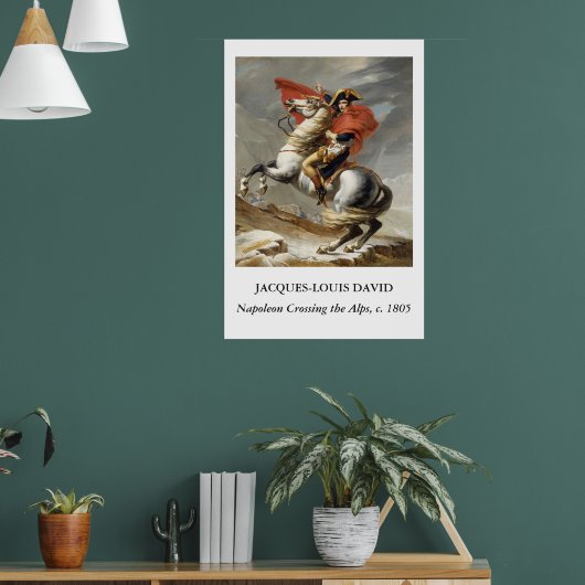 David – Napoleon trekt over de Alpen Poster (Woonkamer 1)