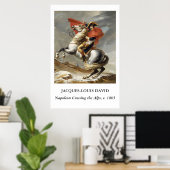 David – Napoleon trekt over de Alpen Poster (Thuiskantoor)