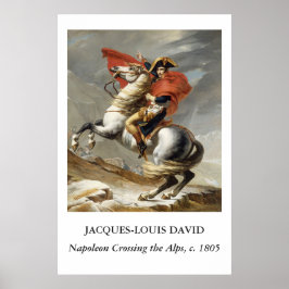 David – Napoleon trekt over de Alpen Poster