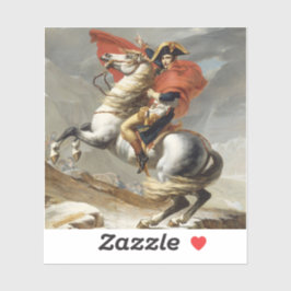 David – Napoleon trekt over de Alpen  Sticker