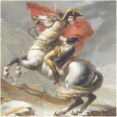 David – Napoleon trekt over de Alpen  Sticker (Voorkant)
