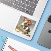 David – Napoleon trekt over de Alpen  Sticker (Laptop met iPhone)