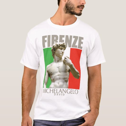 David of Michelangelo Tshirt (Voorkant)
