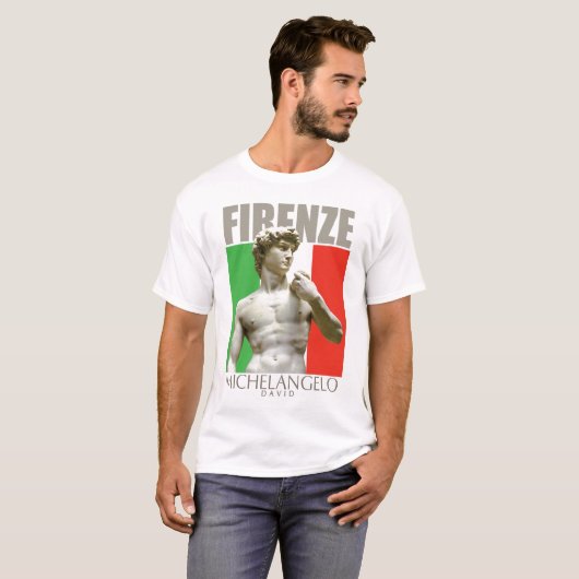 David of Michelangelo Tshirt (Voorkant volledig)