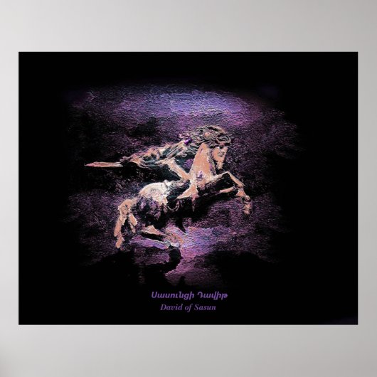 David of Sasun Poster (Voorkant)
