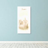 David Oude Stad Jeruzalem Israël Kunst Schilderen Canvas Afdruk (Insitu (Houten vloer))