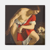 David overdenkt het hoofd van Goliath Magneet (Voorkant)