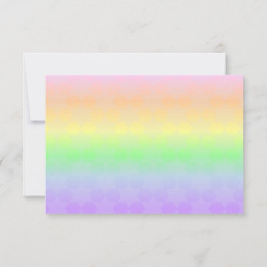 David Pastel Ombre Bat Mitswa na het feest Kaart (Achterkant)