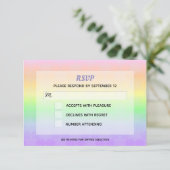 David Pastel Ombre Bat Mitzvah RSVP Kaart (Staand voorkant)