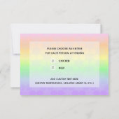David Pastel Ombre Bat Mitzvah RSVP Kaart (Achterkant)
