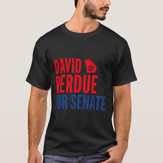 David Perdue voor Senaat 2020 verkiezing T-shirt (Voorkant)