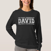 David Persoonlijke naam Funny David T-shirt (Voorkant)