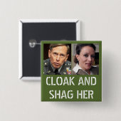 David Petraeus Cloak en Shag haar Vierkante Button 5,1 Cm (Voorkant /achterkant)