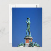 David, Piazza Michelangelo, Florence, Italië Briefkaart (Voorkant / Achterkant)