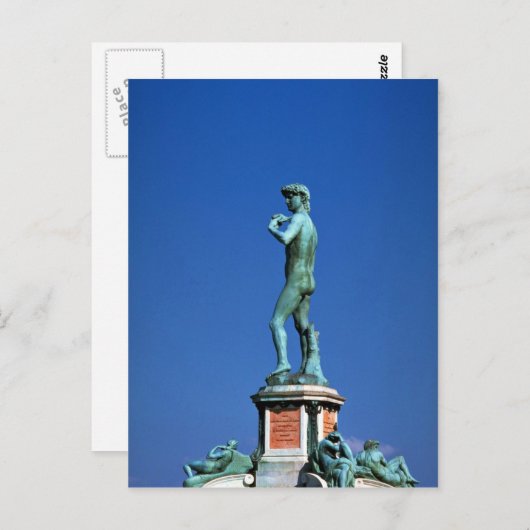 David, Piazza Michelangelo, Florence, Italië Briefkaart (Voorkant / Achterkant)