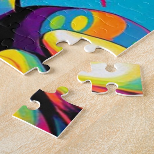 DAVID POP ART LEGPUZZEL (Zijkant)