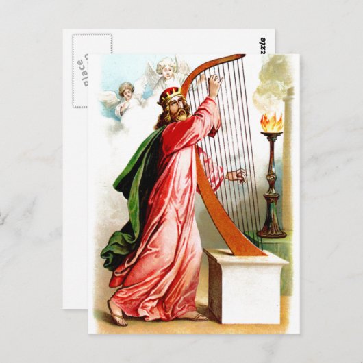 David prees god briefkaart (Voorkant / Achterkant)