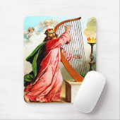 David prees god over harp mousepad muismat (Met muis)