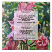 David Psalm 23 biblical quote Tegeltje (Voorkant)