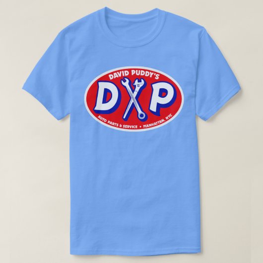 David Puddys Auto Onderdelen en Service T-shirt (Design voorkant)