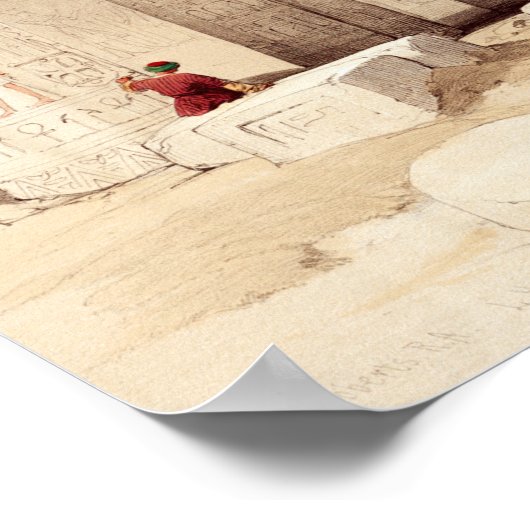 David Roberts Grand Portico van de tempel van Phil Poster (Hoek)