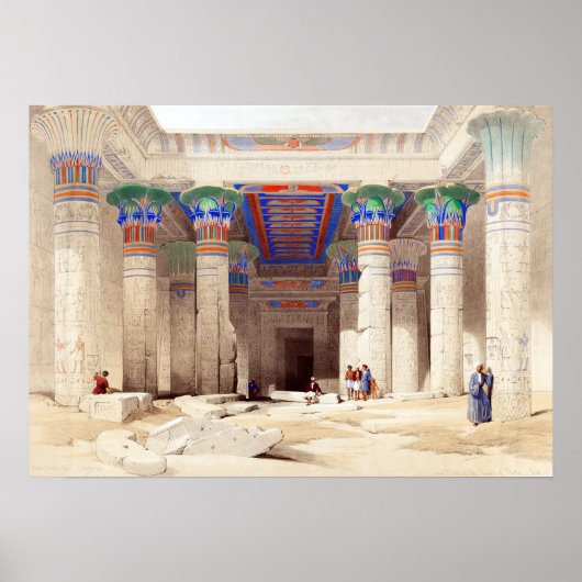 David Roberts Grand Portico van de tempel van Phil Poster (Voorkant)