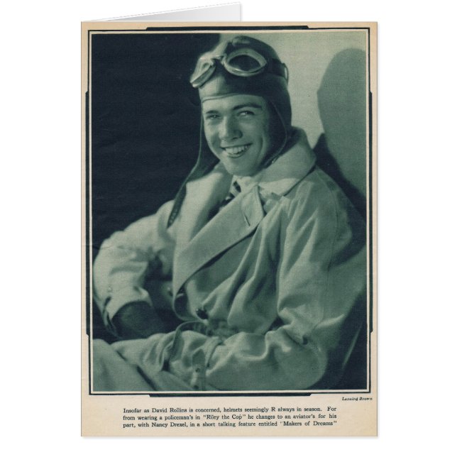 David Rollins 1929 stomme filmacteur (Voorkant)