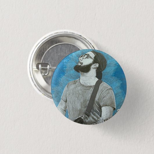 David Ronde Button 3,2 Cm (Voorkant /achterkant)