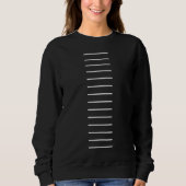 David Roos lineair abstract sweatshirt (Voorkant)
