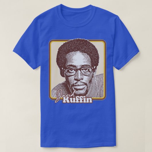 David Ruffin Retro Soul Fan Design T-shirt (Design voorkant)