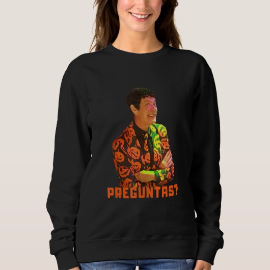 David S Pumpkins Preguntas Any Questions Mens Clot Trui (Voorkant)
